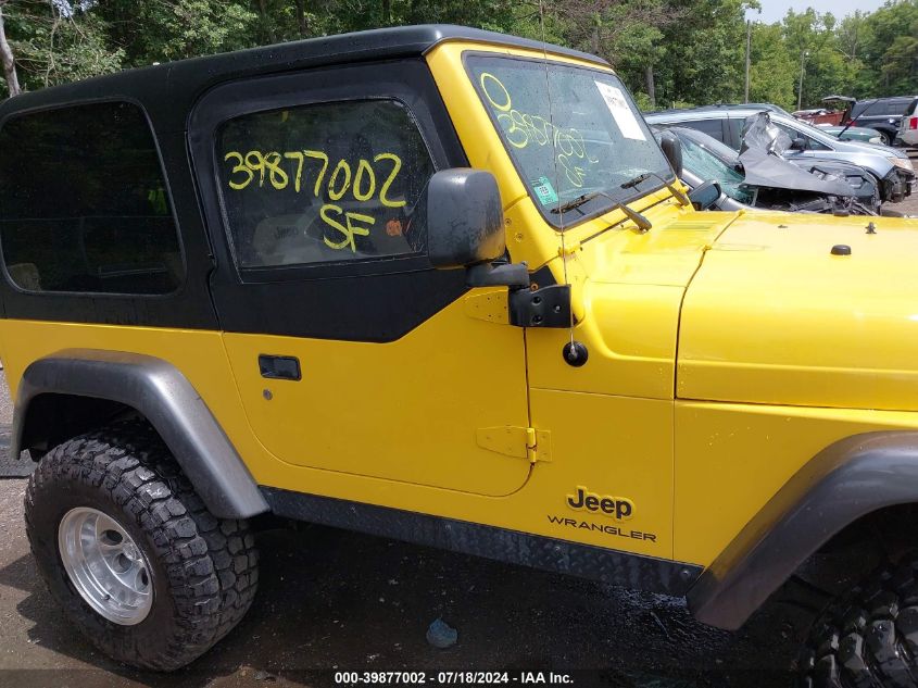 2004 Jeep Wrangler X VIN: 1J4FA39S14P799596 Lot: 39877002