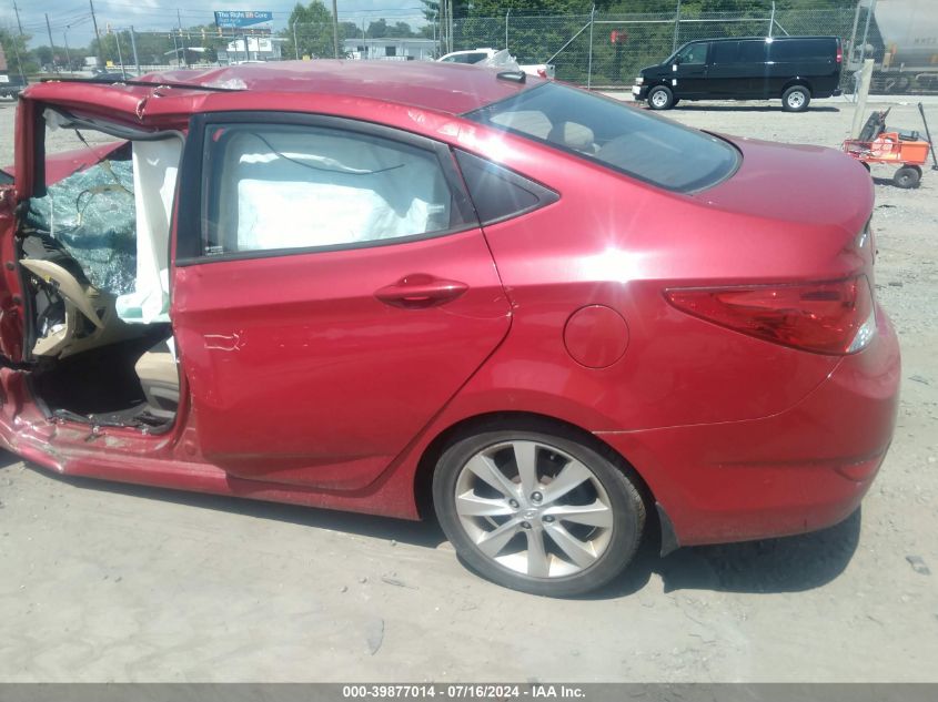2013 Hyundai Accent Gls VIN: KMHCU4AE2DU423045 Lot: 39877014