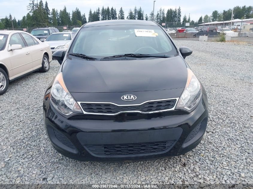 2014 Kia Rio Ex VIN: KNADN5A33E6381997 Lot: 39877046