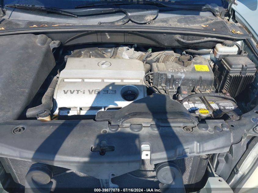 2004 Lexus Rx 330 330 VIN: JTJHA31UX40051852 Lot: 39877078