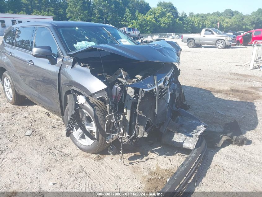 2021 Toyota Highlander Le VIN: 5TDZZRAH7MS530815 Lot: 39877080