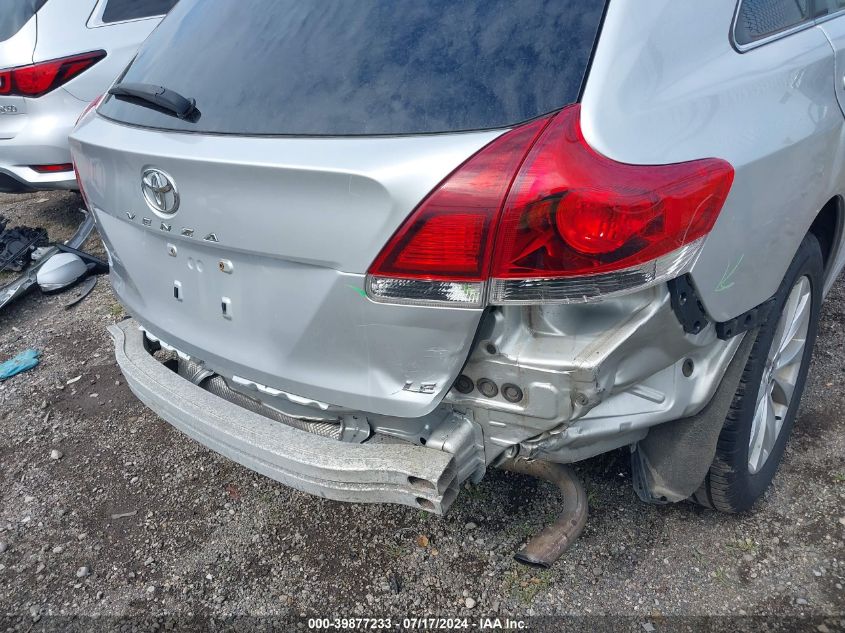 2013 Toyota Venza Le VIN: 4T3ZA3BB8DU066480 Lot: 39877233