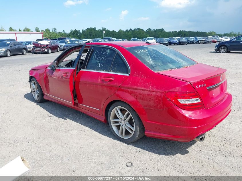 WDDGF4HB3DR266680 | 2013 MERCEDES-BENZ C 250