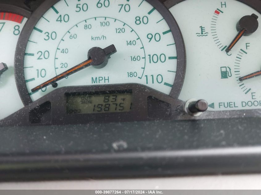 2003 Toyota Corolla Le VIN: JTDBR32E832009630 Lot: 39877264