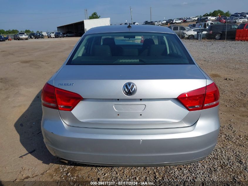 2013 Volkswagen Passat 2.5L S VIN: 1VWAP7A34DC051066 Lot: 39877317