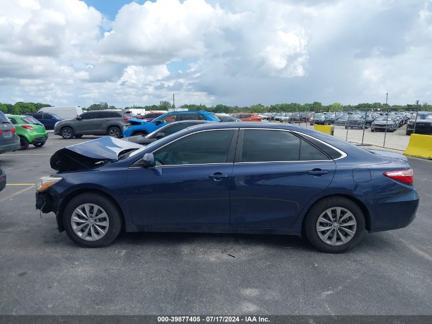 2016 Toyota Camry Le VIN: 4T4BF1FK8GR569477 Lot: 39877405