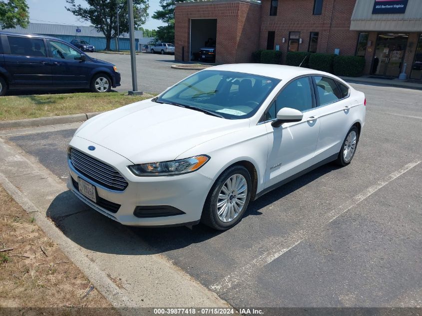 2016 Ford Fusion Hybrid S VIN: 3FA6P0UU4GR203377 Lot: 39877418