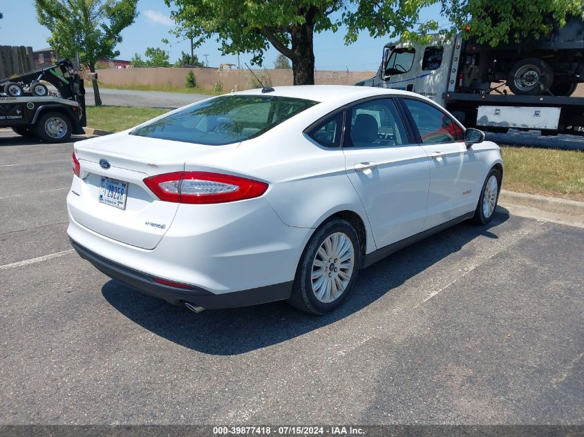 2016 Ford Fusion Hybrid S VIN: 3FA6P0UU4GR203377 Lot: 39877418