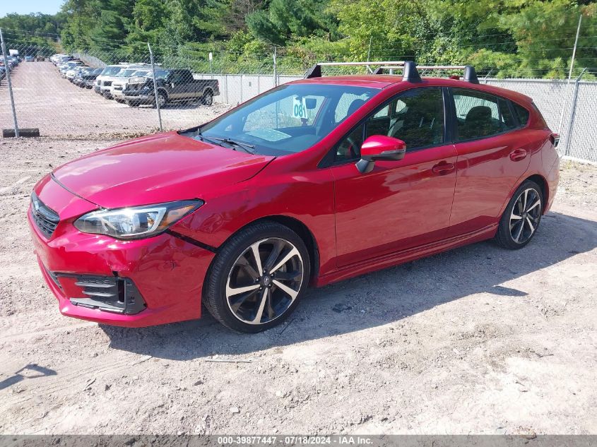 VIN 4S3GTAL66P3715837 2023 SUBARU IMPREZA SPORT 5-DOOR