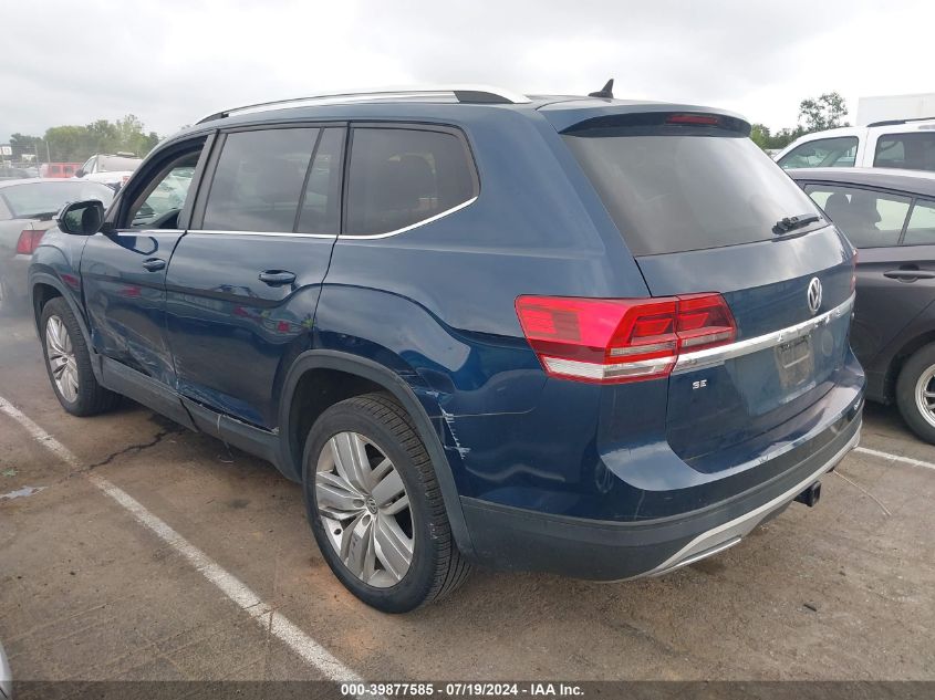 2019 Volkswagen Atlas 3.6L V6 Se W/Technology VIN: 1V2WR2CA2KC506154 Lot: 39877585