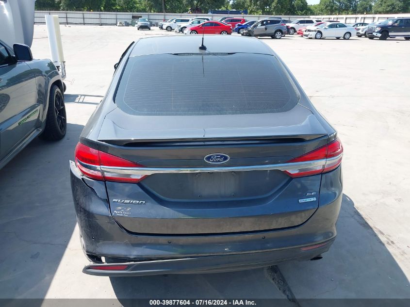 2018 Ford Fusion Se VIN: 3FA6P0HD6JR186356 Lot: 39877604