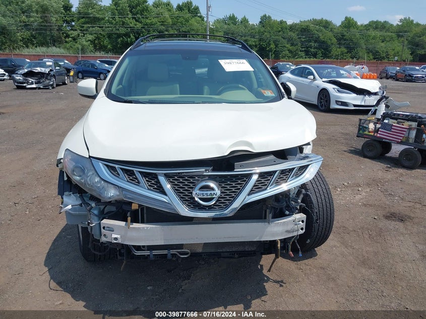 2011 Nissan Murano Sl VIN: JN8AZ1MW1BW167244 Lot: 39877666