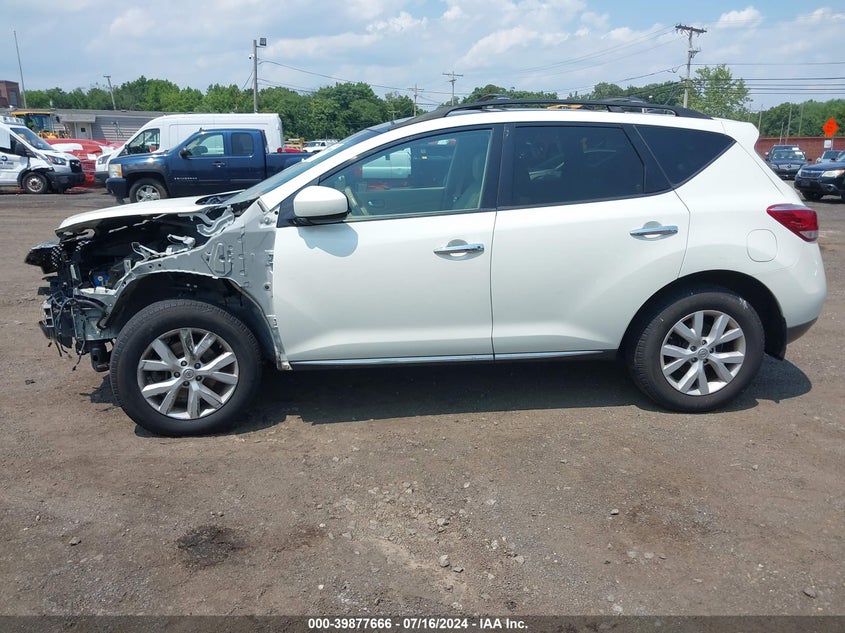 2011 Nissan Murano Sl VIN: JN8AZ1MW1BW167244 Lot: 39877666