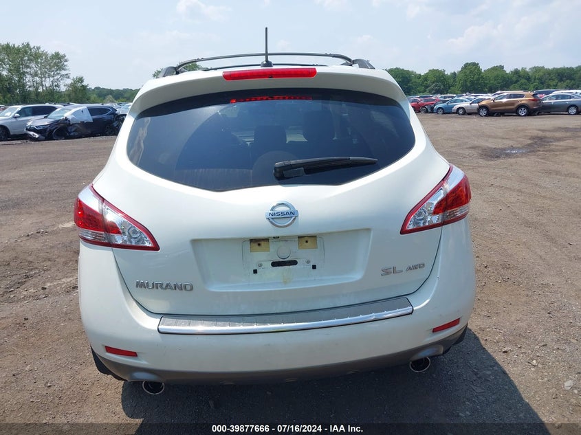 2011 Nissan Murano Sl VIN: JN8AZ1MW1BW167244 Lot: 39877666
