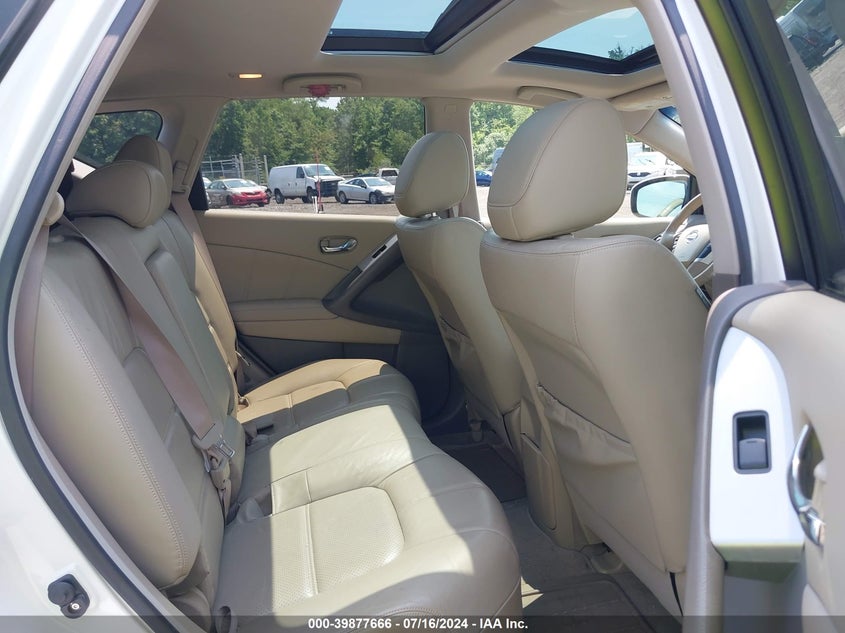 2011 Nissan Murano Sl VIN: JN8AZ1MW1BW167244 Lot: 39877666