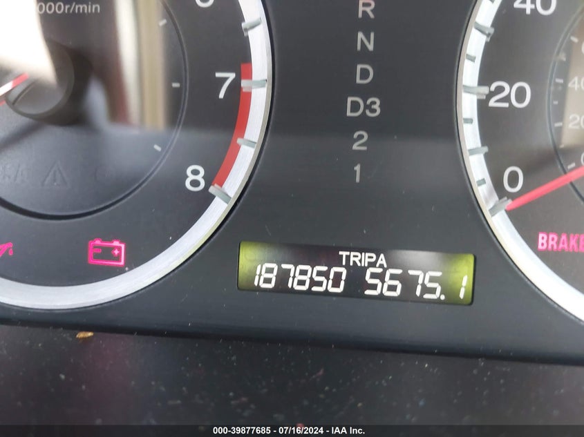 2009 Honda Accord 2.4 Lx VIN: 1HGCP26389A141378 Lot: 39877685