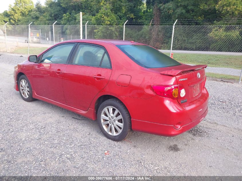 2T1BU40E39C169657 | 2009 TOYOTA COROLLA