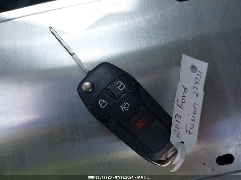 2013 Ford Fusion Se VIN: 3FA6P0H98DR274731 Lot: 39877720
