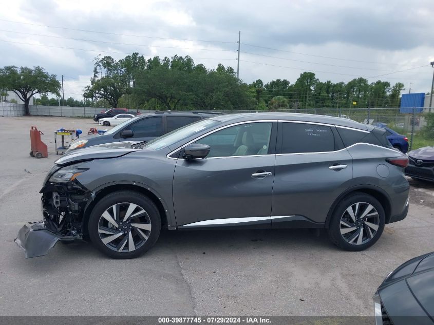 2023 Nissan Murano Sl Intelligent Awd VIN: 5N1AZ2CS6PC130422 Lot: 39877745