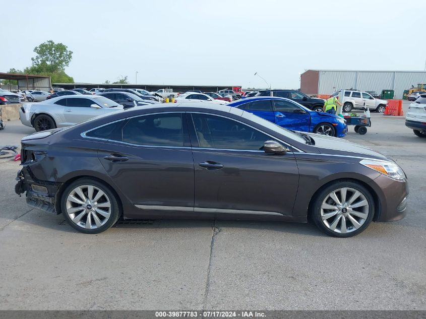 2016 Hyundai Azera Limited VIN: KMHFH4JG6GA508060 Lot: 39877783