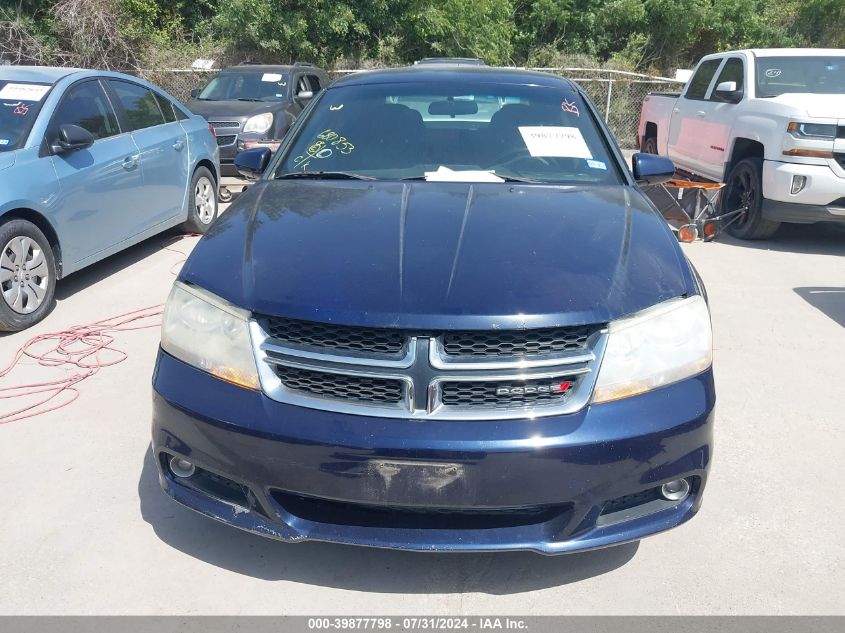 2013 Dodge Avenger Sxt VIN: 1C3CDZCB9DN680853 Lot: 39877798