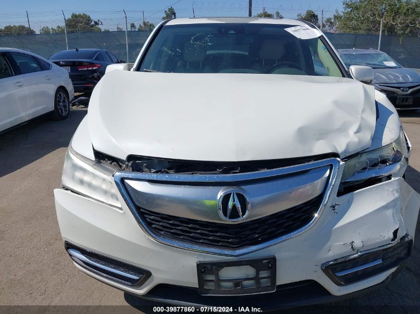 2016 Acura Mdx Technology Acurawatch Plus Packages/Technology Package VIN: 5FRYD3H44GB017362 Lot: 39877860