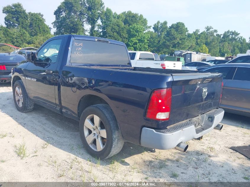 2012 Dodge Ram 1500 St VIN: 3C6JD6AT1CG261536 Lot: 39877902