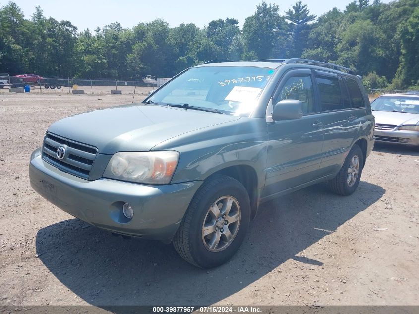 2005 Toyota Highlander V6 VIN: JTEEP21A250112869 Lot: 39877957