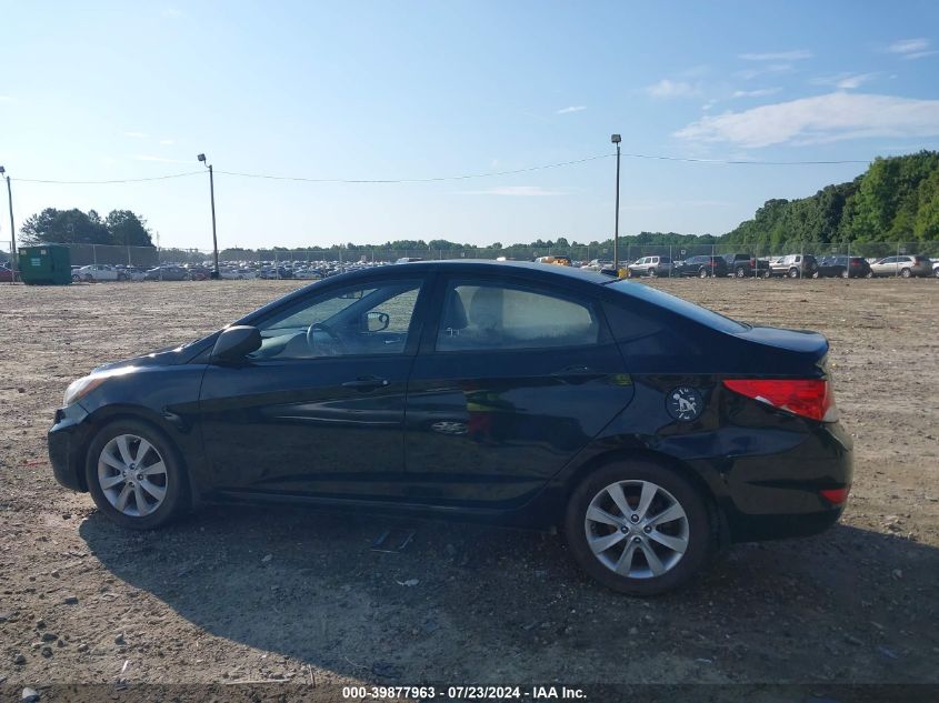 2013 Hyundai Accent Gls VIN: KMHCU4AE9DU474803 Lot: 39877963