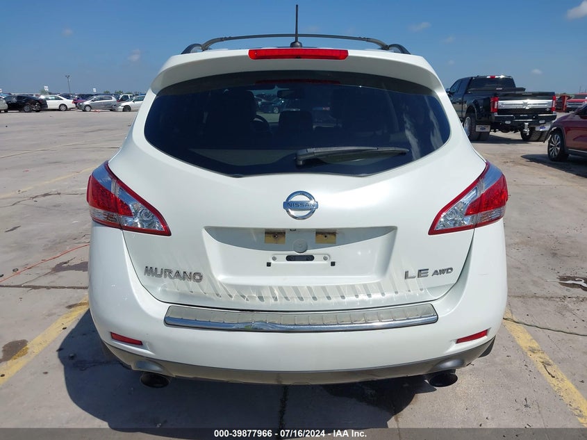2011 Nissan Murano Le VIN: JN8AZ1MW2BW175479 Lot: 39877966