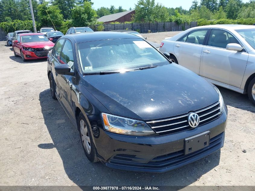 2015 Volkswagen Jetta 2.0L S VIN: 3VW2K7AJ2FM342815 Lot: 39877978