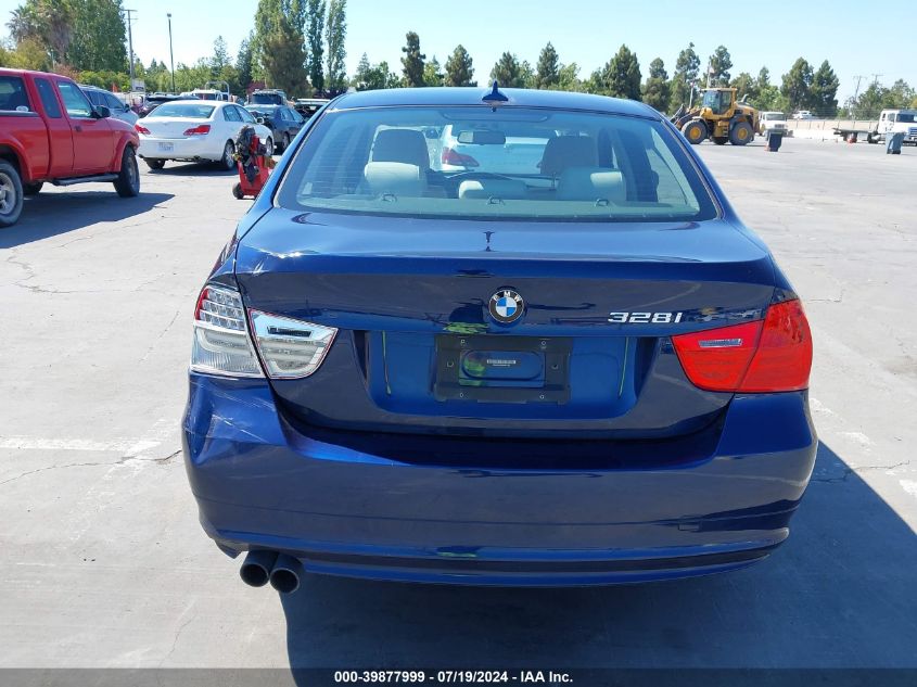 2011 BMW 328I VIN: WBAPH5C50BA447692 Lot: 39877999