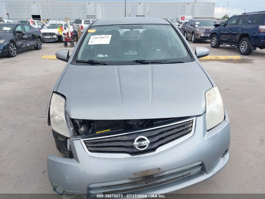 2011 Nissan Sentra 2.0S VIN: 3N1AB6APXBL730844 Lot: 39878073