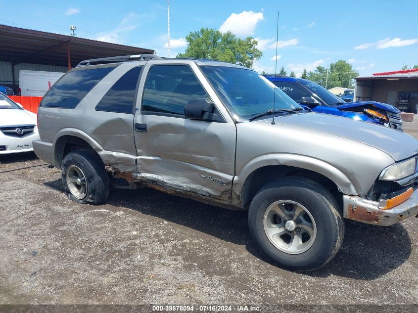 2001 Chevrolet Blazer Ls VIN: 1GNCS18W81K107798 Lot: 39878094