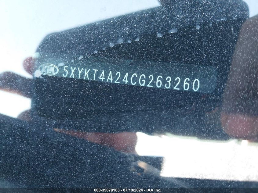 5XYKT4A24CG263260 2012 Kia Sorento Lx V6