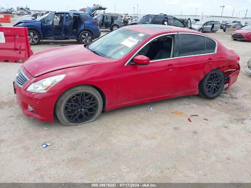 2013 Infiniti G37 Journey/Sport VIN: JN1CV6AP9DM301767 Lot: 39878257