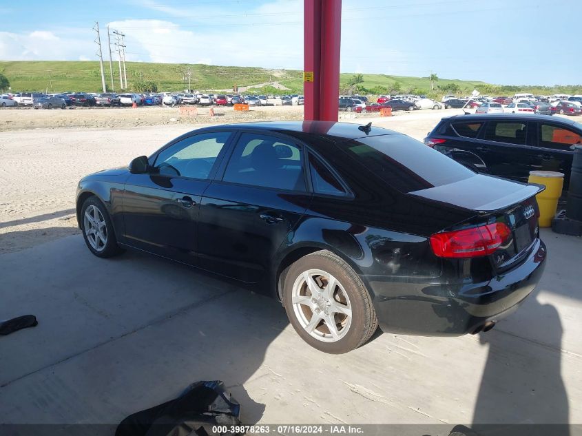 2009 Audi A4 2.0T Quattro VIN: WAULF78K19A134515 Lot: 39878263