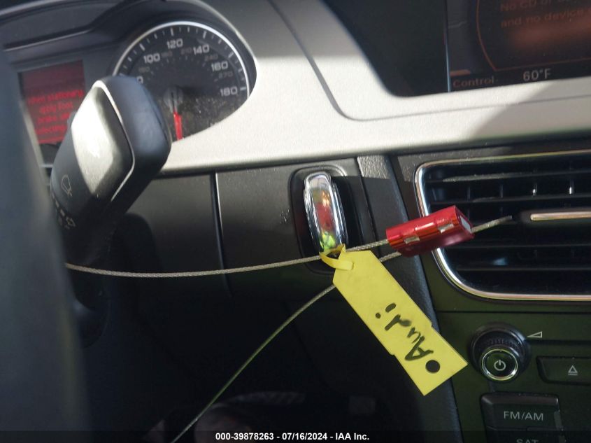 2009 Audi A4 2.0T Quattro VIN: WAULF78K19A134515 Lot: 39878263