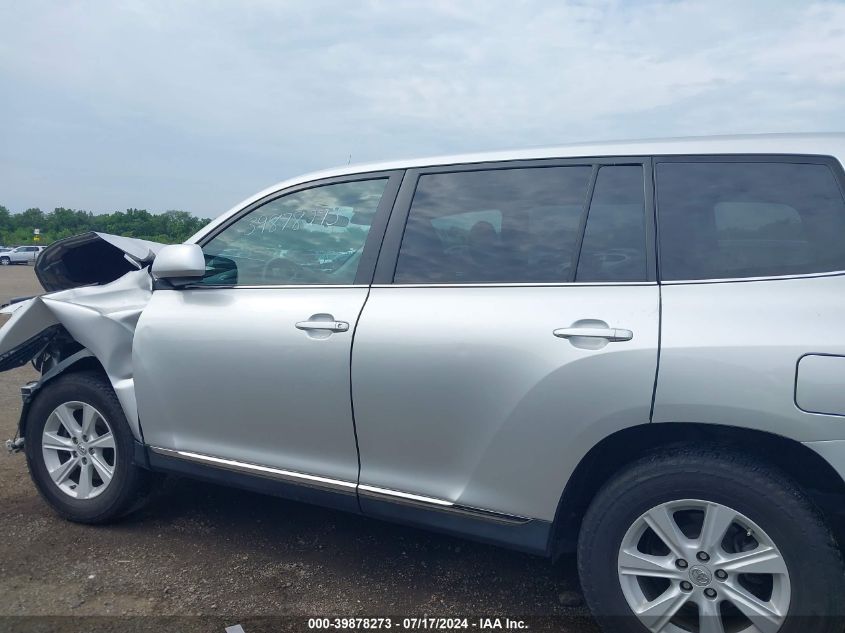 2012 Toyota Highlander Base V6 VIN: 5TDZK3EH6CS085493 Lot: 39878273