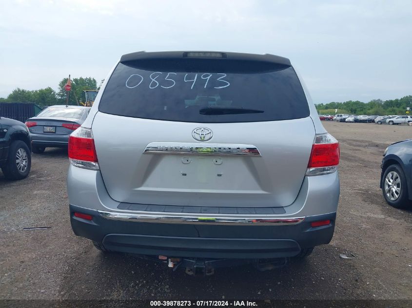 2012 Toyota Highlander Base V6 VIN: 5TDZK3EH6CS085493 Lot: 39878273