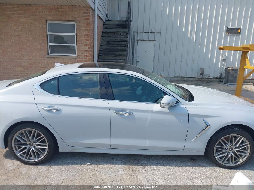 2021 Genesis G70 2.0T Awd VIN: KMTG34LA5MU066965 Lot: 39878300