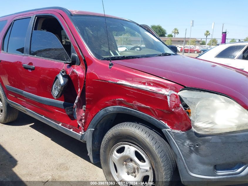 2003 Honda Cr-V Lx VIN: JHLRD684X3C002592 Lot: 39878363