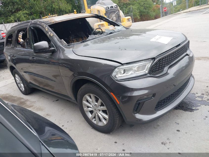 2021 Dodge Durango Sxt VIN: 1C4RDJAG3MC579633 Lot: 39878419