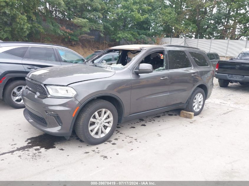 2021 Dodge Durango Sxt VIN: 1C4RDJAG3MC579633 Lot: 39878419