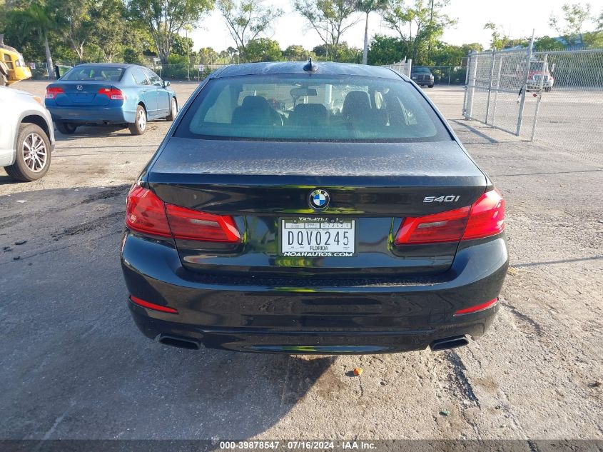 2018 BMW 540 I VIN: WBAJE5C55JWA92571 Lot: 39878547