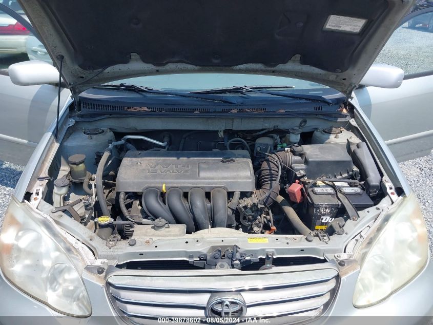 2003 Toyota Corolla Le VIN: 1NXBR32E63Z051018 Lot: 39878602