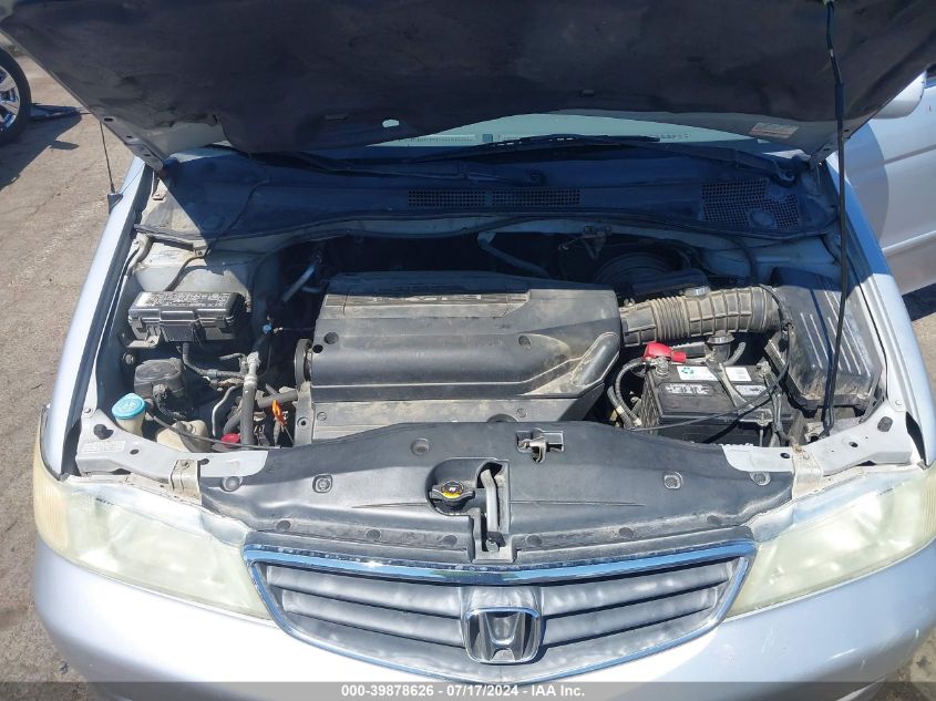 2002 Honda Odyssey Ex VIN: 2HKRL18682H529554 Lot: 39878626