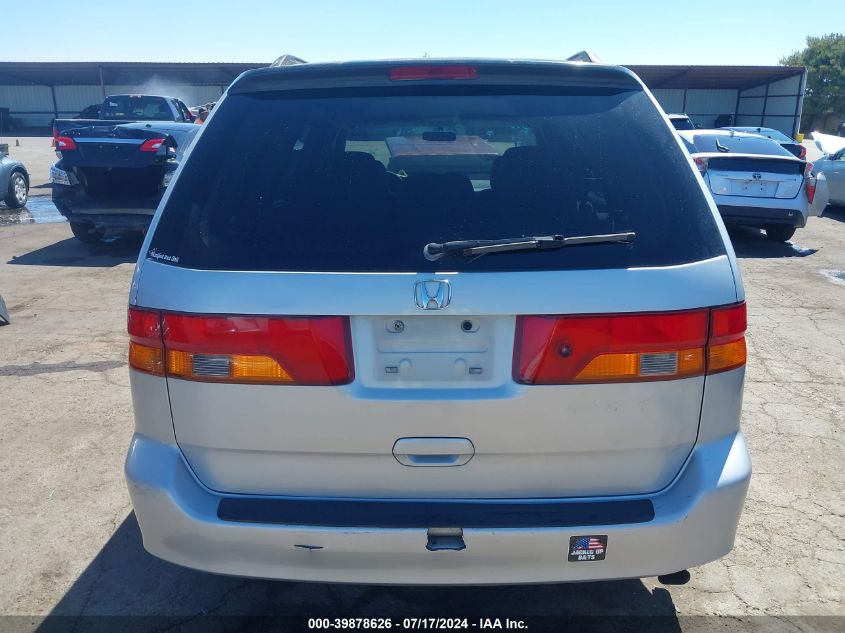 2002 Honda Odyssey Ex VIN: 2HKRL18682H529554 Lot: 39878626