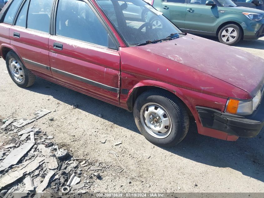 1989 Toyota Tercel Deluxe VIN: JT2EL32H6K0333140 Lot: 39878639