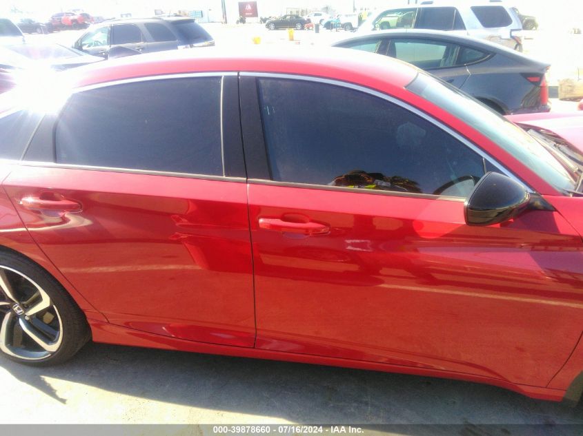 2022 Honda Accord Sport VIN: 1HGCV1F38NA004127 Lot: 39878660